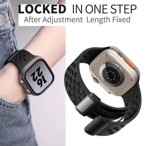 Lamshaw Compatible with Garmin Approach S44 Band, 20mm Quick Release Breathable Soft Silicone Sport Band Replacemet Straps Compatible for Garmin Approach S50, S44, S42, S40 Watch