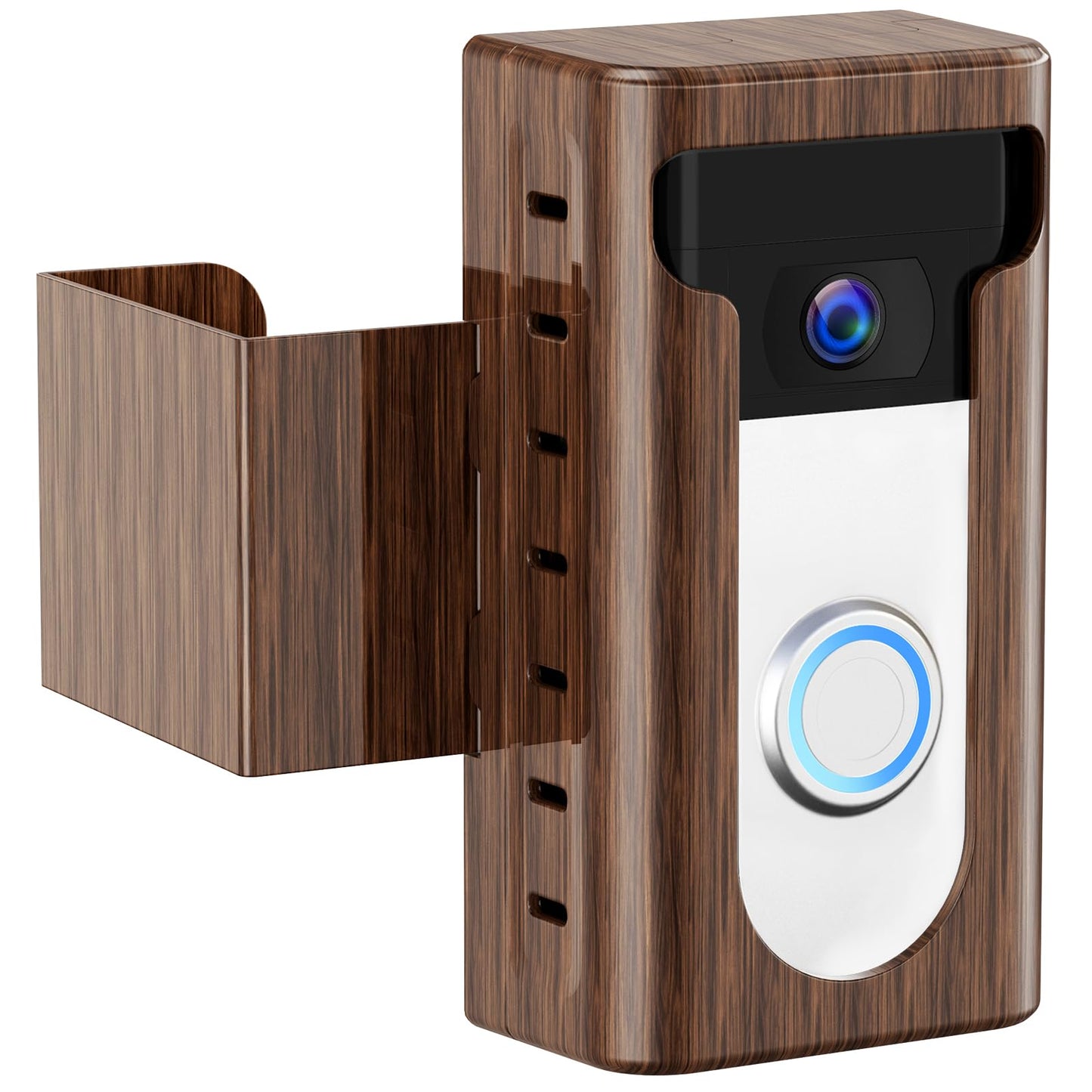 KIMILAR 2024 Upgrade Anti-Theft Video Doorbell Mount, Not Block Doorbell Motion Sensor, Adjustable No-Drill Mounting Bracket Wedge Holder Accessories for Home Rentals Office Room