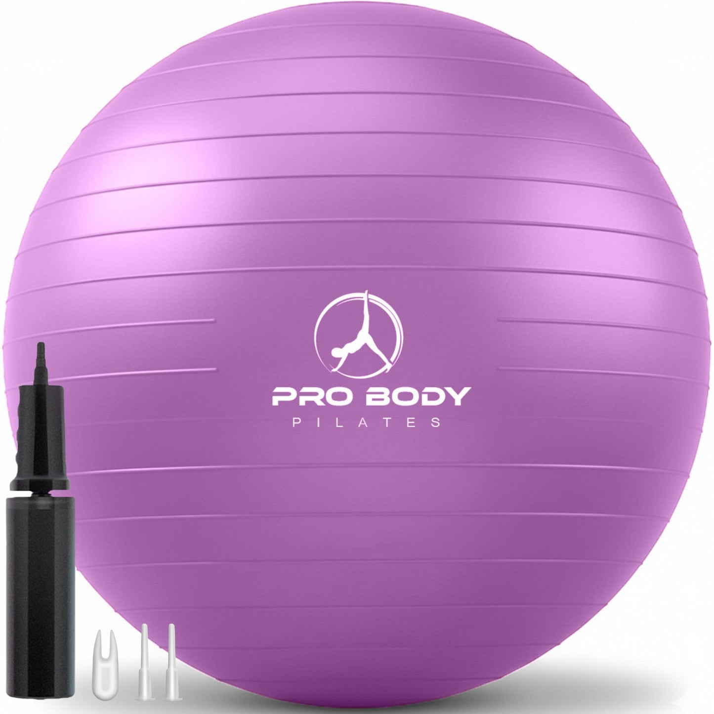 ProBody Pilates Yoga Ball - Gym Grade Exercise Ball (Purple, 55 cm)