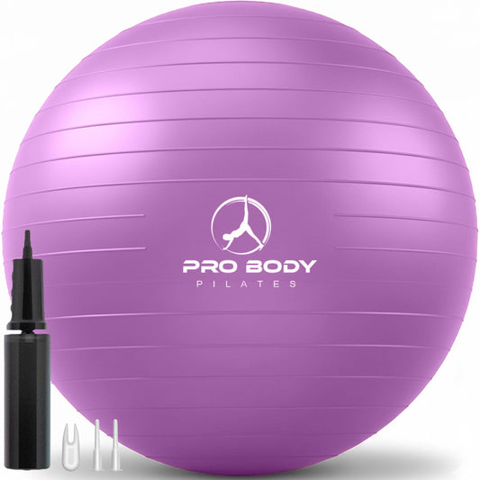 ProBody Pilates Yoga Ball - Gym Grade Exercise Ball (Purple, 55 cm)