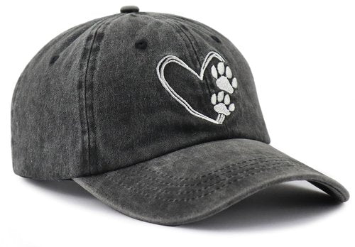 Dog Lovers Gifts for Women Men, Dog Mom Dad Hat, Pet Owner Baseball Cap, Fathers Mothers Day Christmas Birthday Gifts for Mama Papa Parents Wife Hubby Black