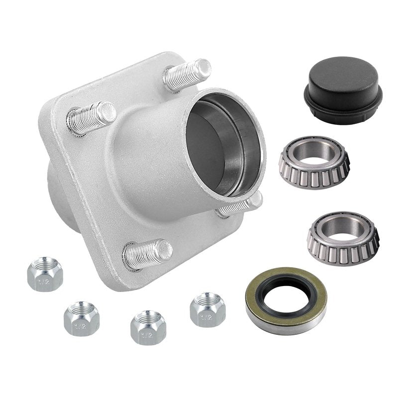 Roykaw Golf Cart Wheel Hub Assembly Compatible with EZGO TXT, Medalist, Marathon, ST 350 & Workhorse w/DCS 1979-2001.5, OEM# 12992-G1, 14926-G1, 17477-G1, 19058-G2, 19932-G1