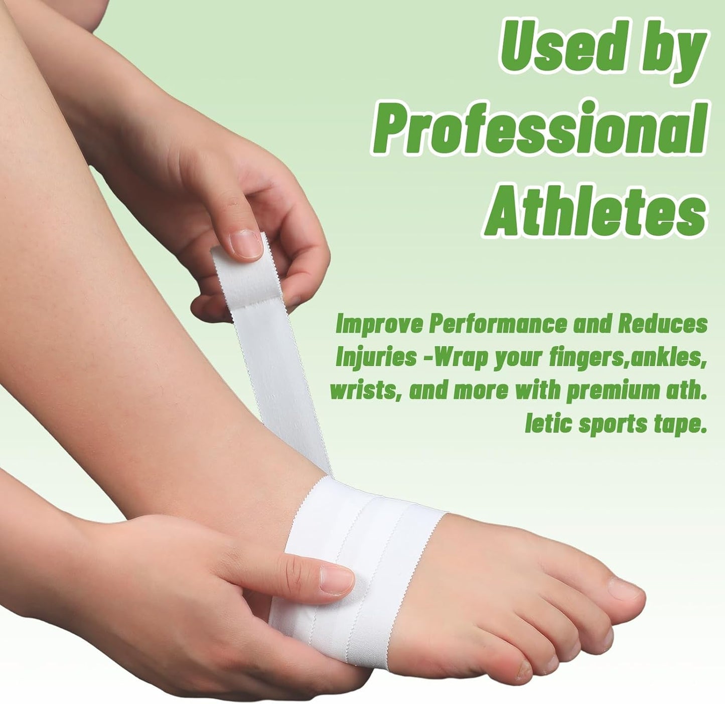 Threlaco Athletic Porous Tape - 1" Wide x 10 Yards | Medical Adhesive for Sports & Muscle Support
