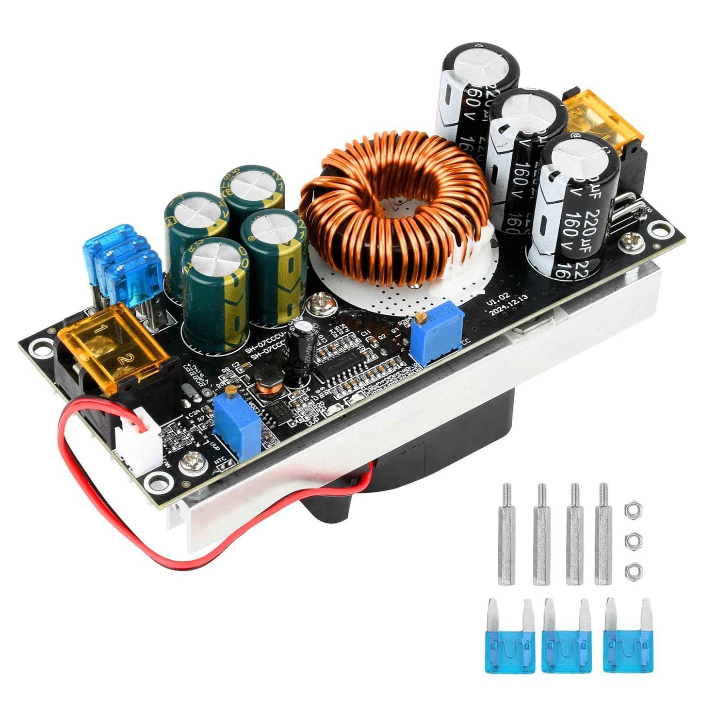 1200W Voltage Converter,Aideepen 20A Boost Converter Voltage Regulator DC-DC Boost Converter Car Step-up Power Supply Module Adjustable Voltage Converter 14V-85V to 14-120V