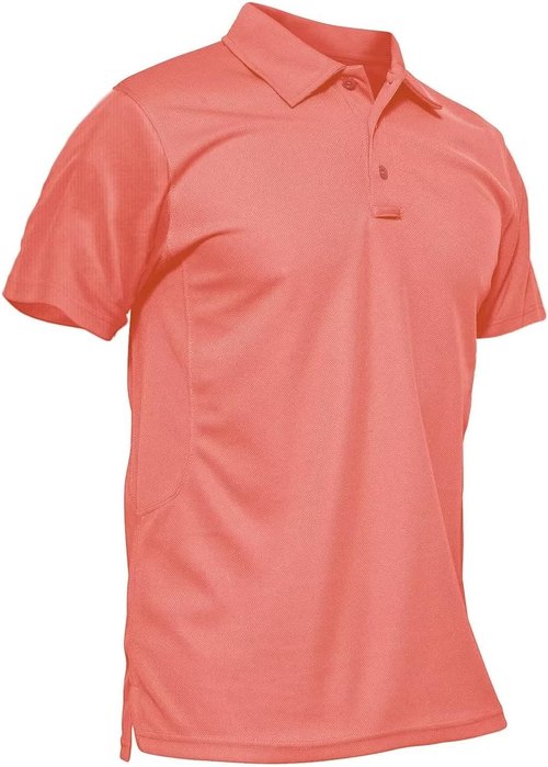 MAGCOMSEN Men's Polo Shirt - Quick Dry Tactical Performance Short Sleeve Golf Top