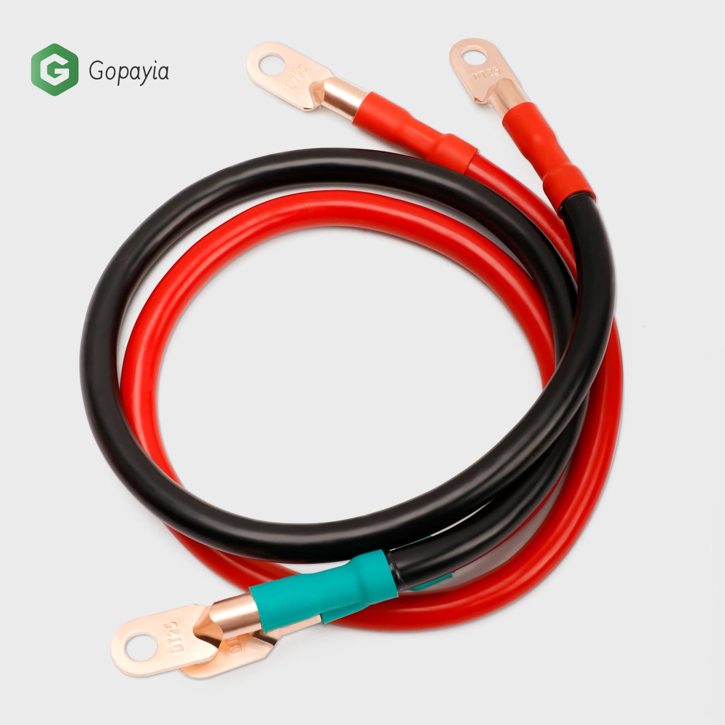 Gopayia Golf Cart Battery Cables 4 AWG 12in for EZGO TXT 1994-UP 36V/48V 4 Gauge Pure Copper Wire