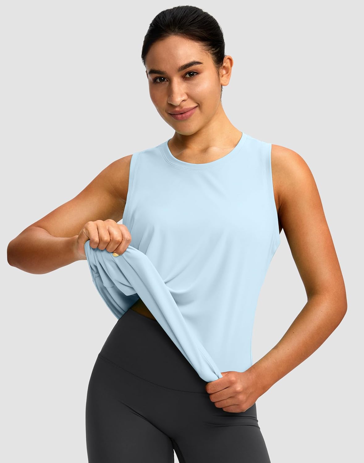 Skiennix Women's Athletic Tank Tops - Racerback Sleeveless Yoga & Running Shirts | Loose Fit