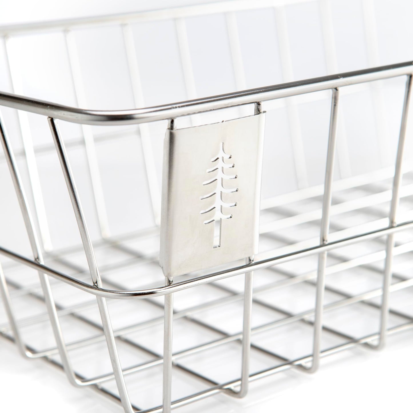 Portland Design Works Timber to Town Zigzag Basket, Silver, Large