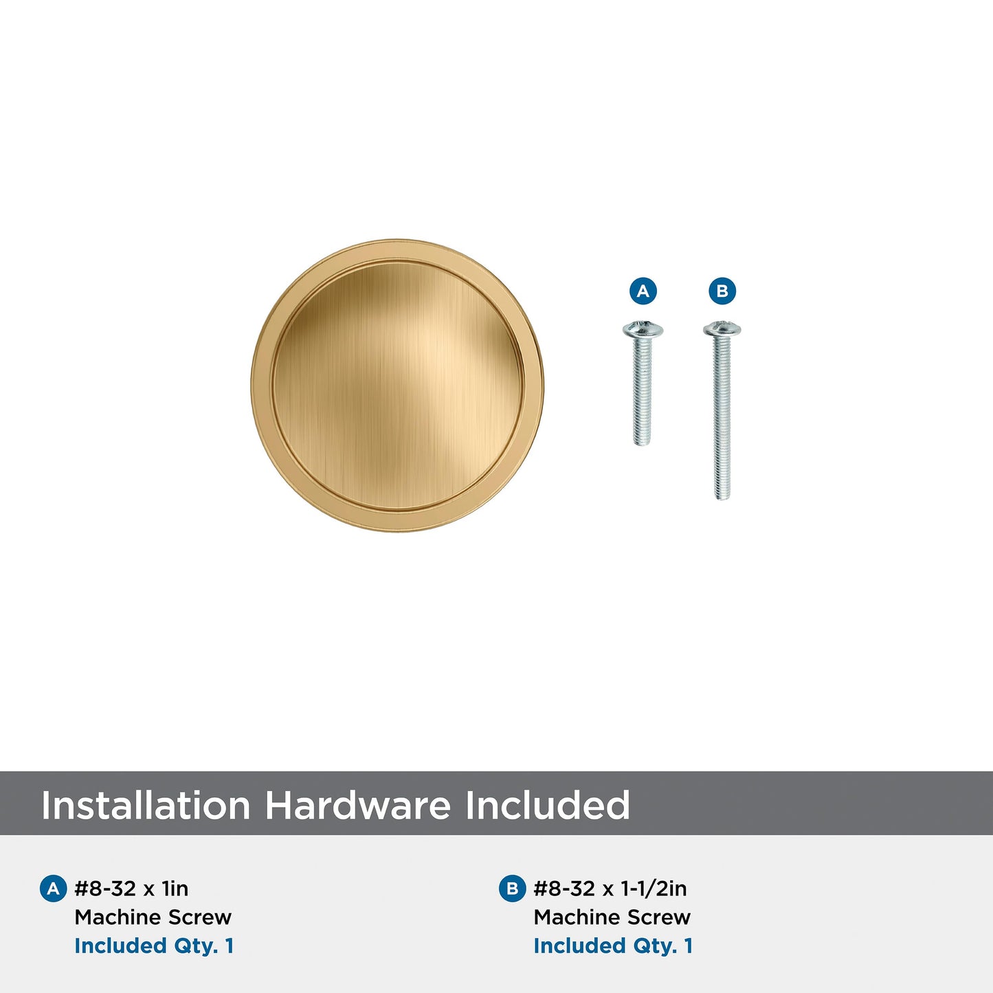 Amerock Faircrest 1-1/4 inch (32mm) Diameter Champagne Bronze Cabinet Knob, BP37460CZ