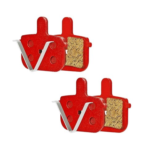 2Pair Brake Pads Disc Brake Pads Compatible with Kugoo G Booster Electric Scooter Rectangular Hollow Brake Calipers Semi Metal MTB Bicycle Disc Pads