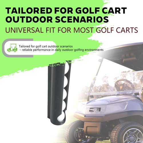 PoolTechX Magnetic Golf Ball Holder and Dispenser for Golf Cart, Golf Cart Accessories, Convenient Durable, for Golf Cart Front Strut(1 pcs)