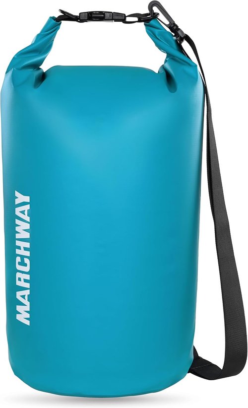MARCHWAY Waterproof Dry Bag Backpack - Floating Roll Top Sack for Kayaking, Camping & Fishing | 5L/10L/20L/30L/40L