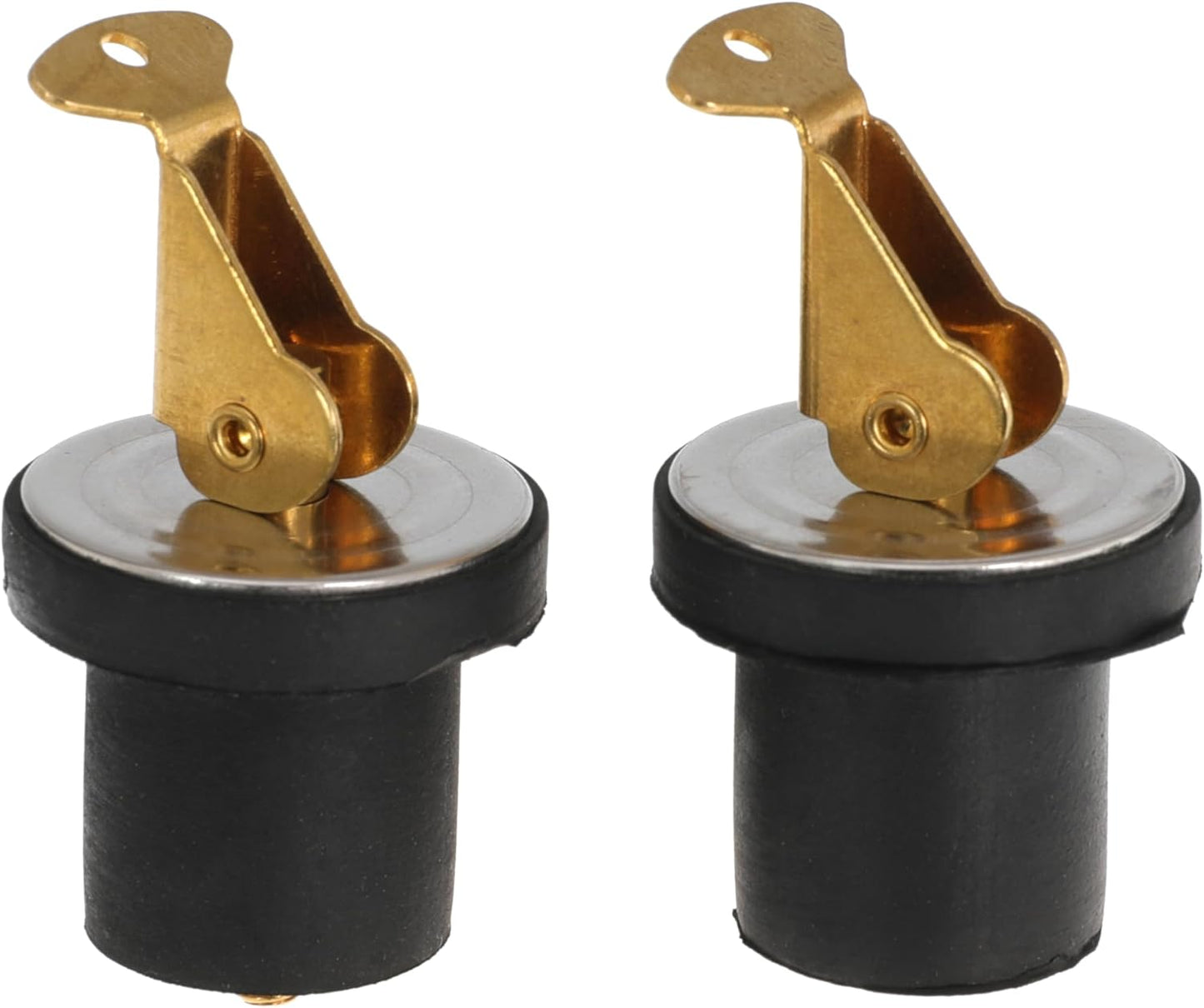 Brass Boat Drain Plug - Durable Snap Rubber Plug for Marine Deck Accessories