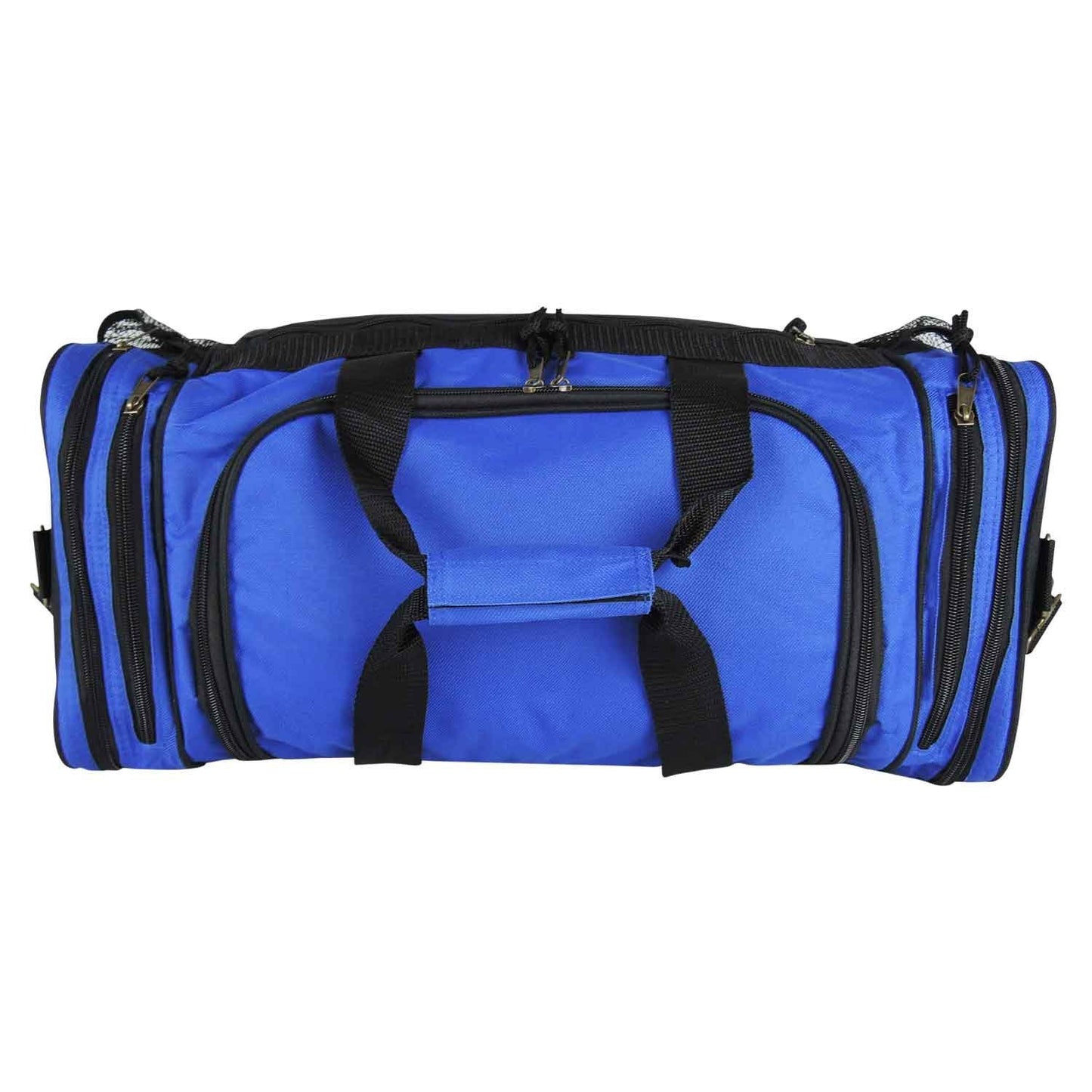 DALIX 20" Sports Duffle Bag w Mesh and Valuables Pockets Travel Gym (Royal Blue)