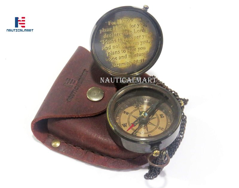 for I Know The Plans I Have for You Engraved Compass, Jeremiah 29 11, Baptism Gifts, Best Easter, Birthday, Mothers Day, Fathers Day, Graduation Gift, Wedding Gifts