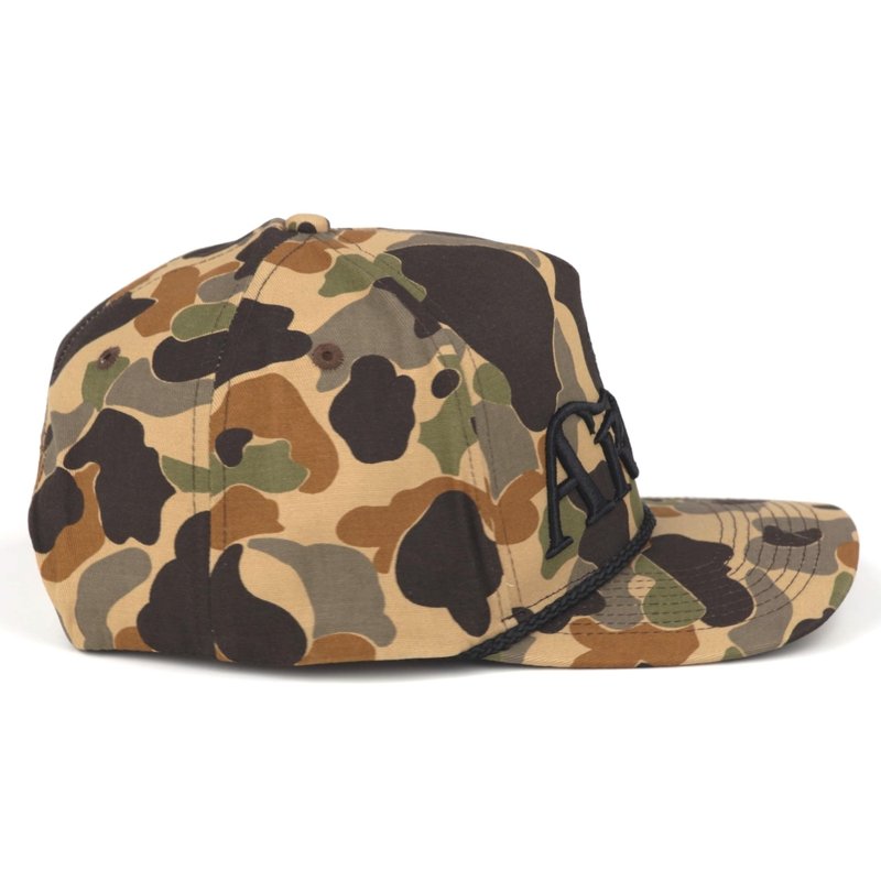 ARIAT Men's Camo 3D Embroidered Logo Rope Accent Cap