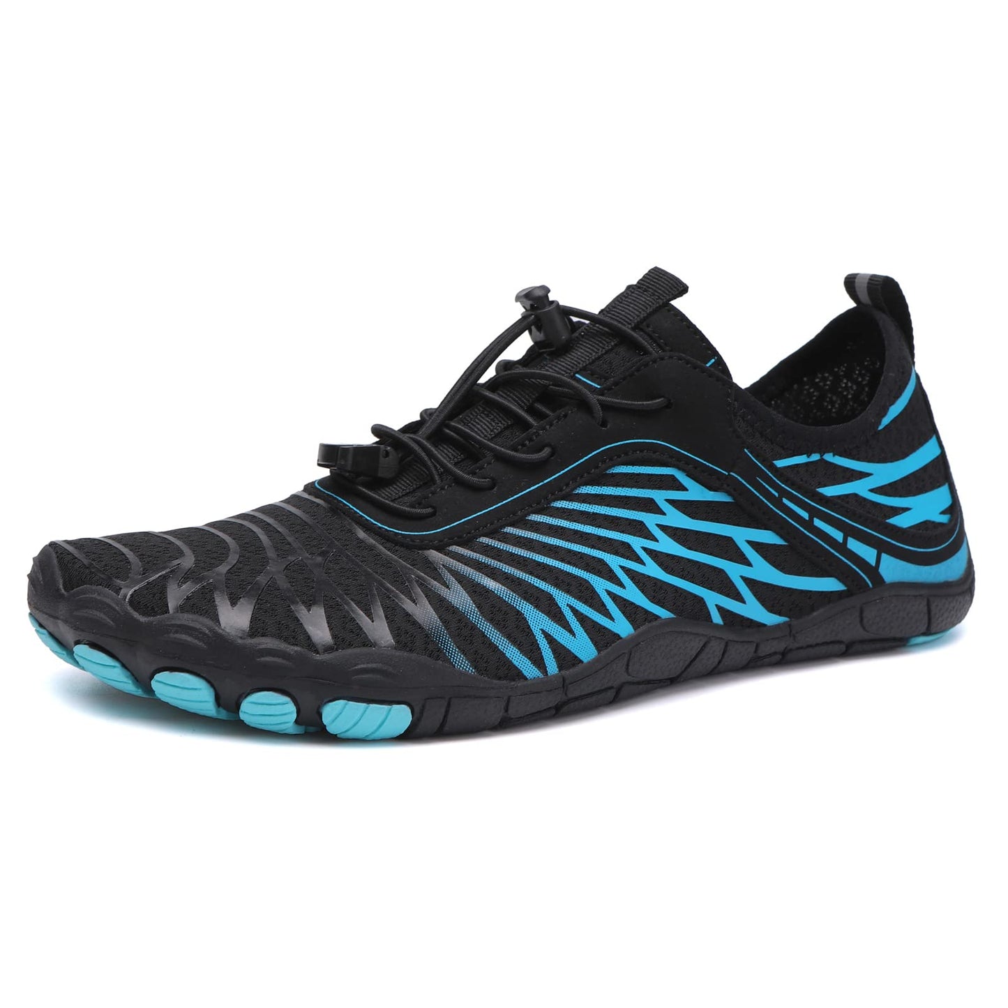 RUFONE Hike Barefoot Shoes for Women Men Breathable & Non-Slip Athletic Footwear Wide Toe Water Shoes,Designed for Walking,Running&Swimming Blue