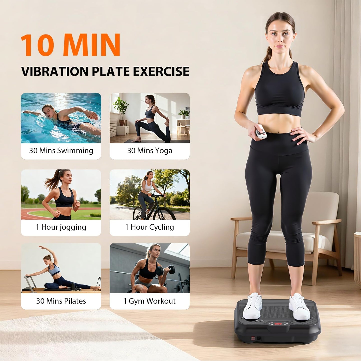 DKDNSJ Vibration Plate Exercise Machine for Lymphatic Drainage
