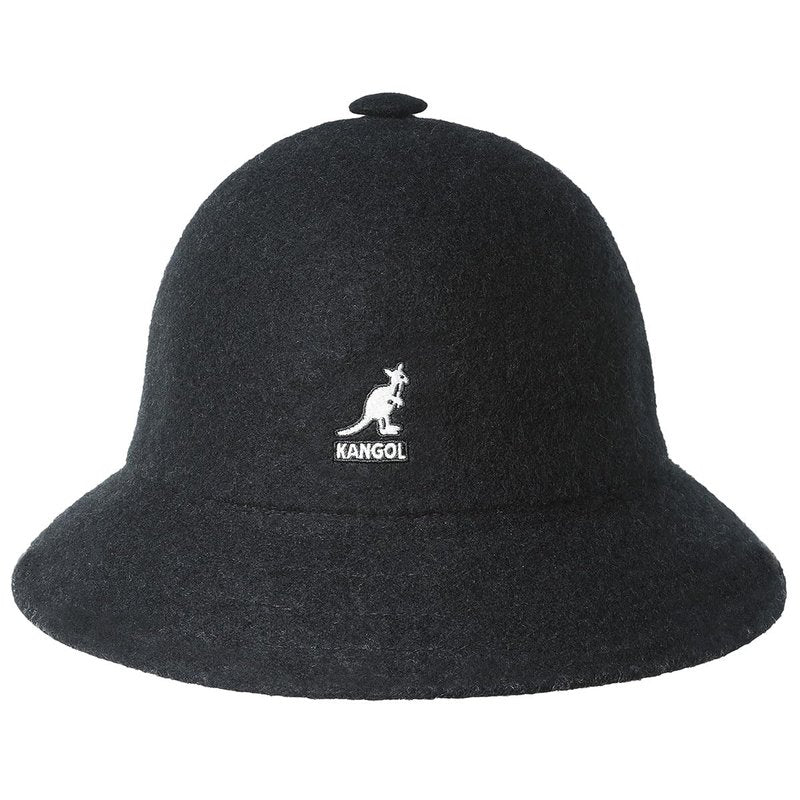 Kangol Wool Casual Bucket Hat for Women and Men, Large, Black
