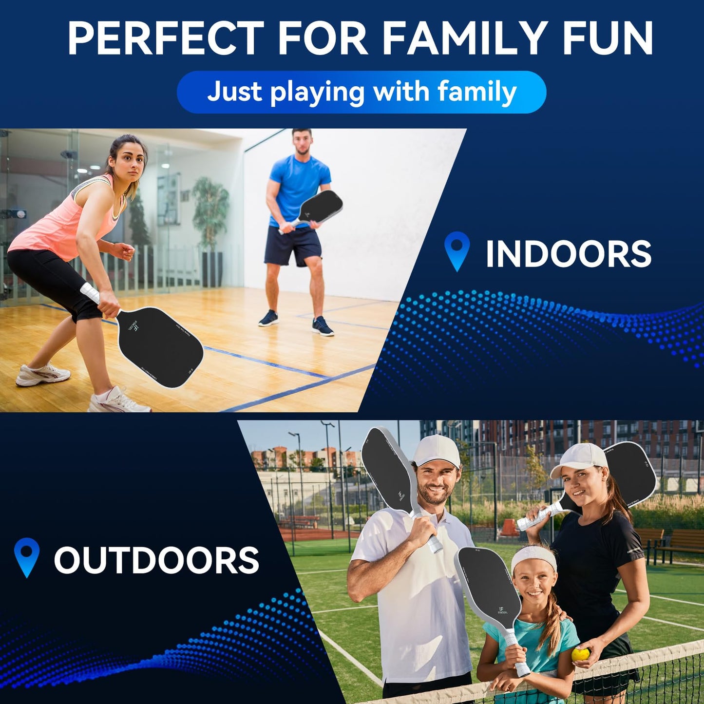 T700 Carbon Fiber Pickleball Paddle w/Carbon Abrasion Surface & 16mm Honeycomb Core for Ultimate Spin, Power & Control, Ideal for Men, Women, Novice, Intermediate & All Levels (A: White)