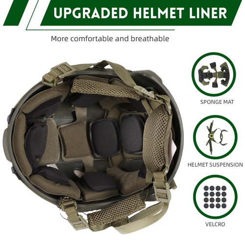 ClrfZebr Adjustable Tactical Helmet (DW)