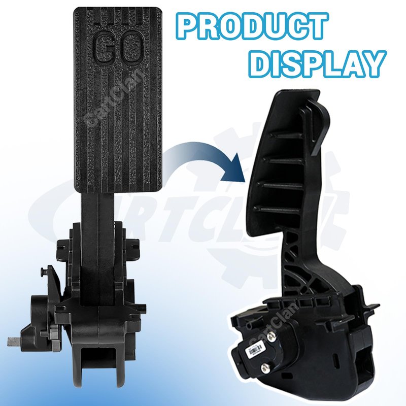 CartClan Golf Cart 2nd Gen Accelerator Pedal Assembly with Throttle Sensor Kit Suitable for 2010-Up Club Car Precedent/Tempo/Onward Gas Golf Carts, OEM# 102595502