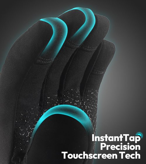 JS LifeStyle Heated Gloves for Men Women,HG-01 7.4V 3000mAh Rechargeable Battery Wind Water Proof with Touch Screen and Light-Off Design for Winter Ski Work Motorcycle