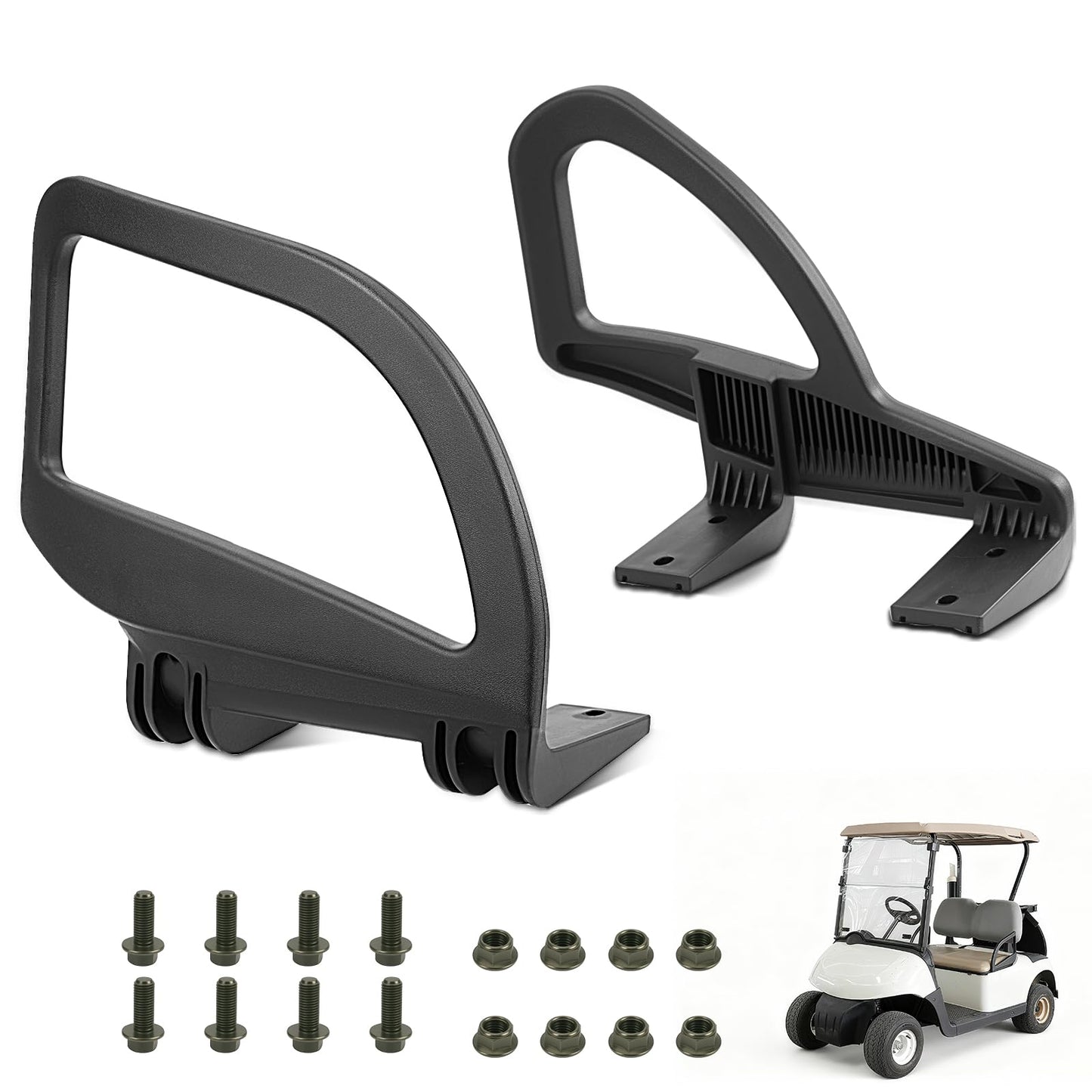 Panglong Golf Cart Arm Rest Hip Restraint, EZGO Seat Handle Kit Suitable for 2008-Up EZGO RXV Golf Cart Driver and Passenger Side, OEM# 607653 607532