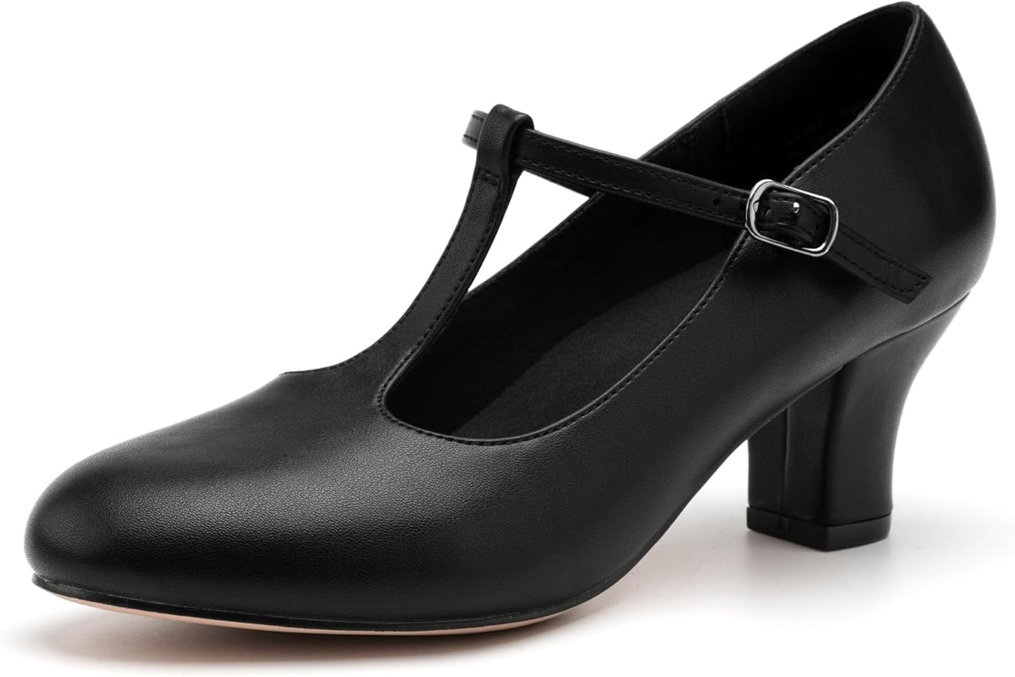 Stelle 2.5" T-Strap Character Shoes for Women - Elegant Dance Heels for Ballroom, Salsa, Tango & More