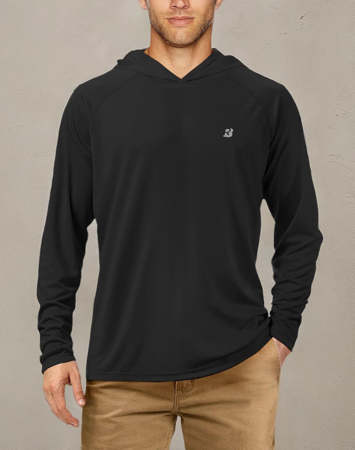 Roadbox Fishing Shirt - UPF 50+ Long Sleeve UV Protection Hoodie for Men | Ideal for Outdoor Activities