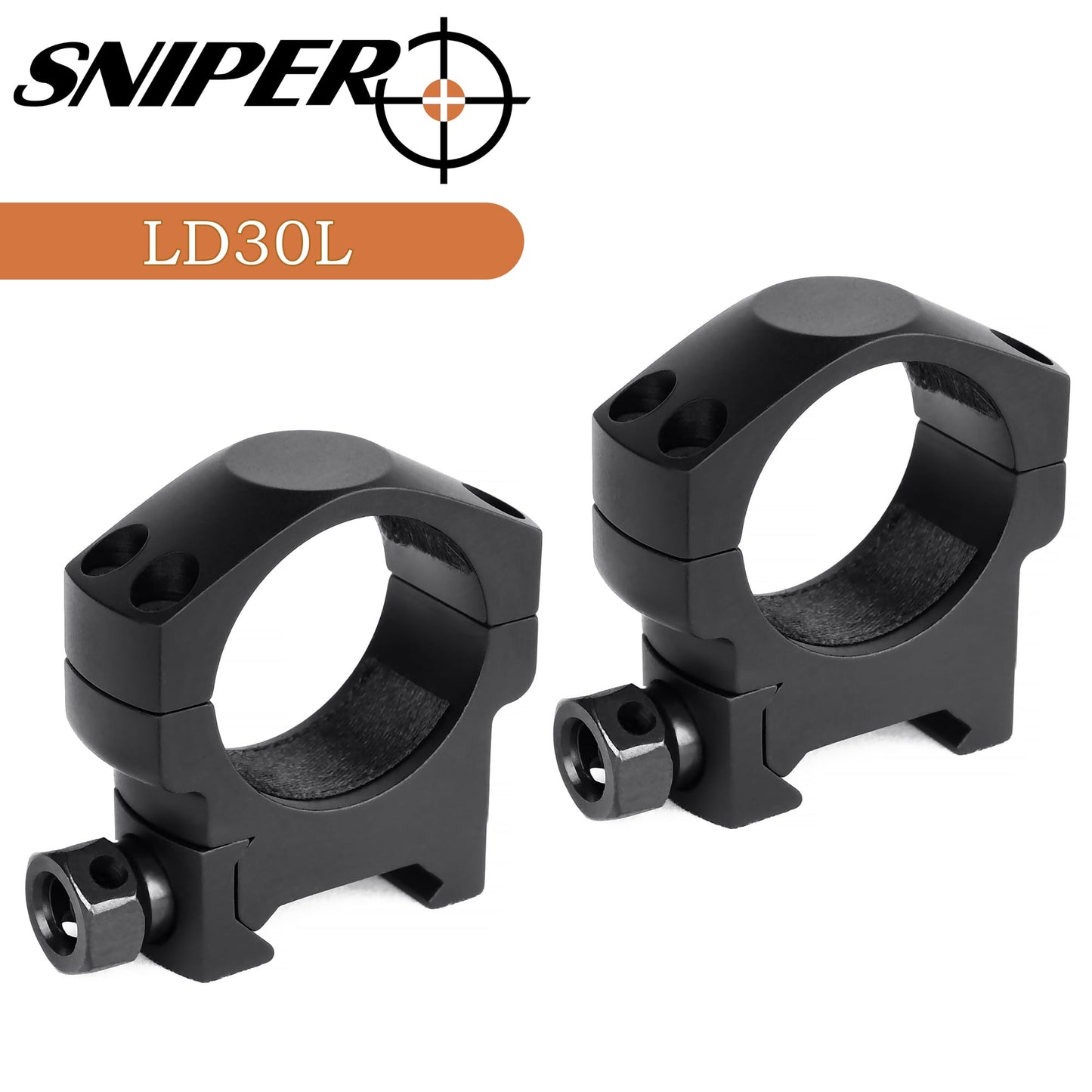 TPO 30mm Picatinny Scope Mount 30mm Scope Rings for Picatinny Rail LD Series (Low Profile) LD30L