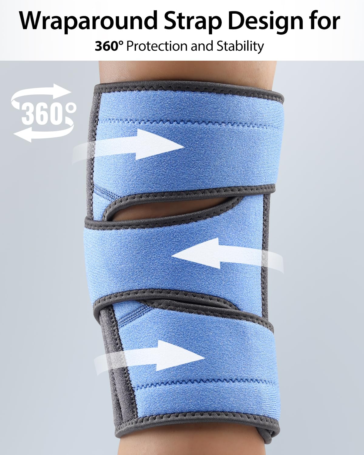 ABYON Knee Brace for Women & Men Meniscus Tear, ACL, Arthritis, Knee Support with Triple Side Stabilizers and Adjustable 360° Wraparound Strap for Maximum Knee Pain Support and Fast Recovery