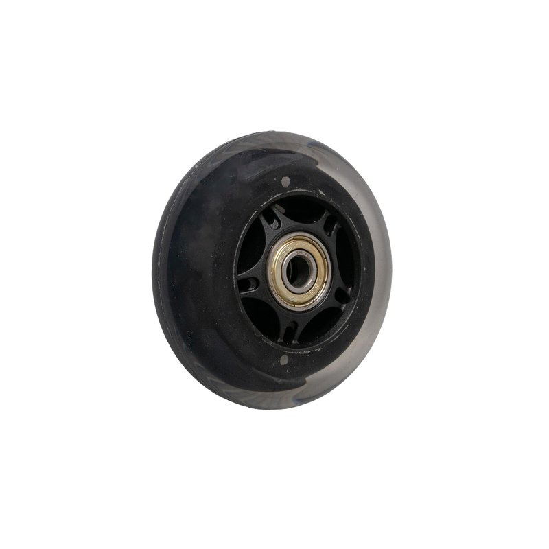 AlveyTech 72 mm Front Anti-Tip Wheel Assembly with Bearings for Jazzy & Pride Scooters & Power Chairs - Replacement Black Scooter Wheels with 608ZZ Bearings, fits Jazzy Elite Power Chair (WHLATIP1004)