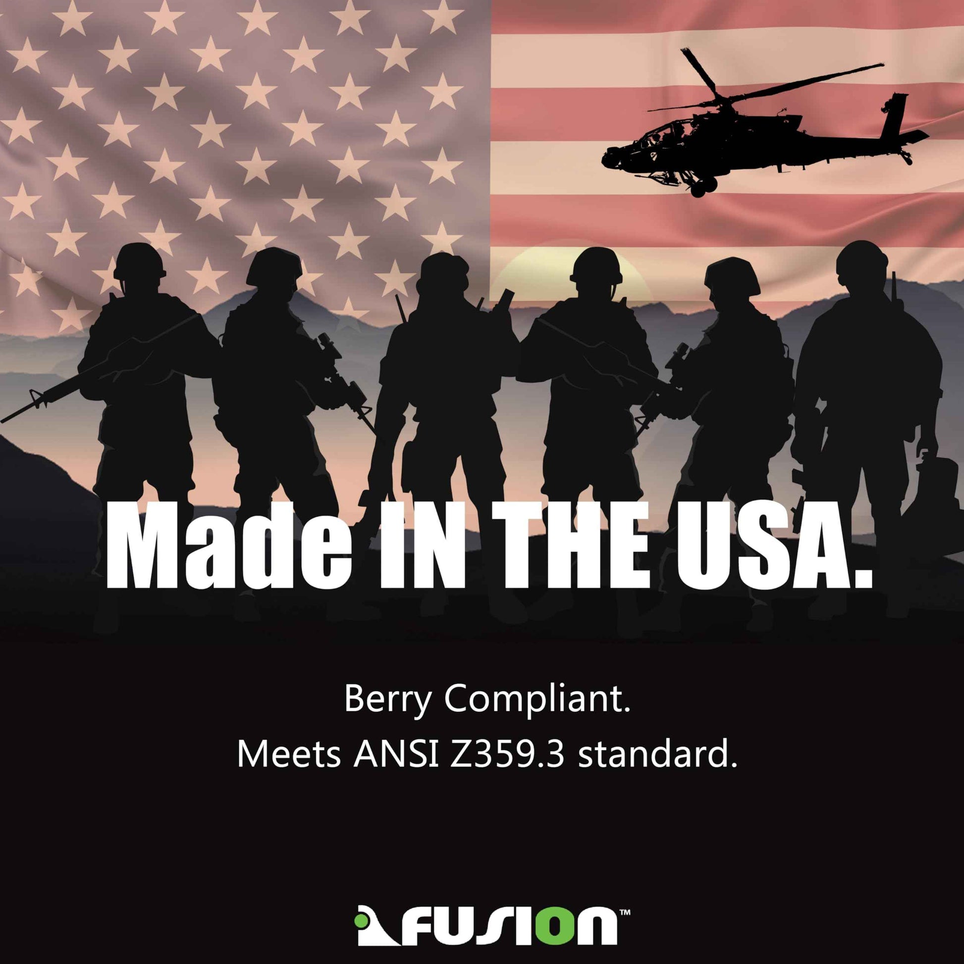 Fusion Tactical Military and Police Helo Lanyard - 6ft Elastic Bungee with Snap Hook Shackle, 23kN - Coyote Brown, 72 inches