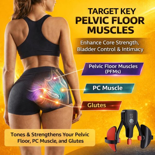 Thigh Exerciser & KEGEL Trainer,176LB Adjustable Pelvic Floor Workout Equipment,Inner Thigh Toner for Women & Men,Home Fitness for Living Room,Bedroom OR Office