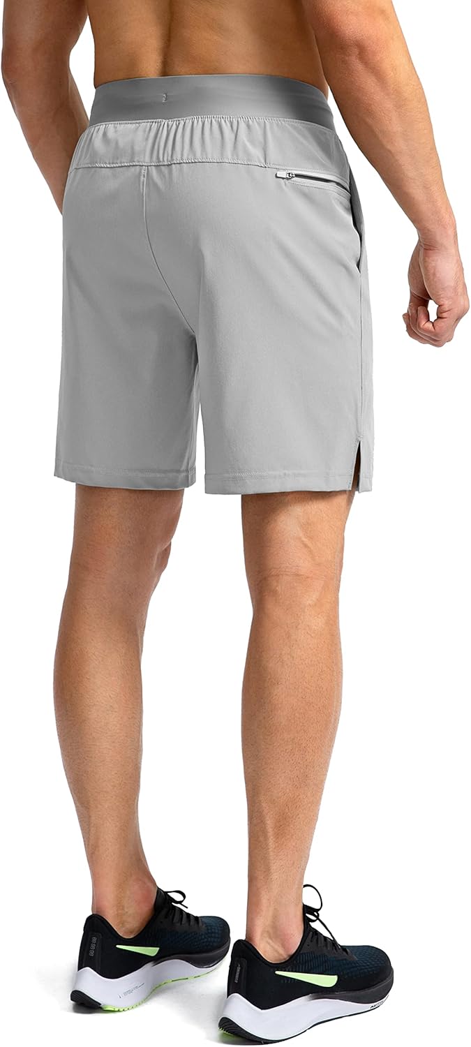 Soothfeel Men's Running Shorts - Lightweight Quick-Dry Athletic Shorts with Zipper Pockets | 9"/7"/5" Sizes