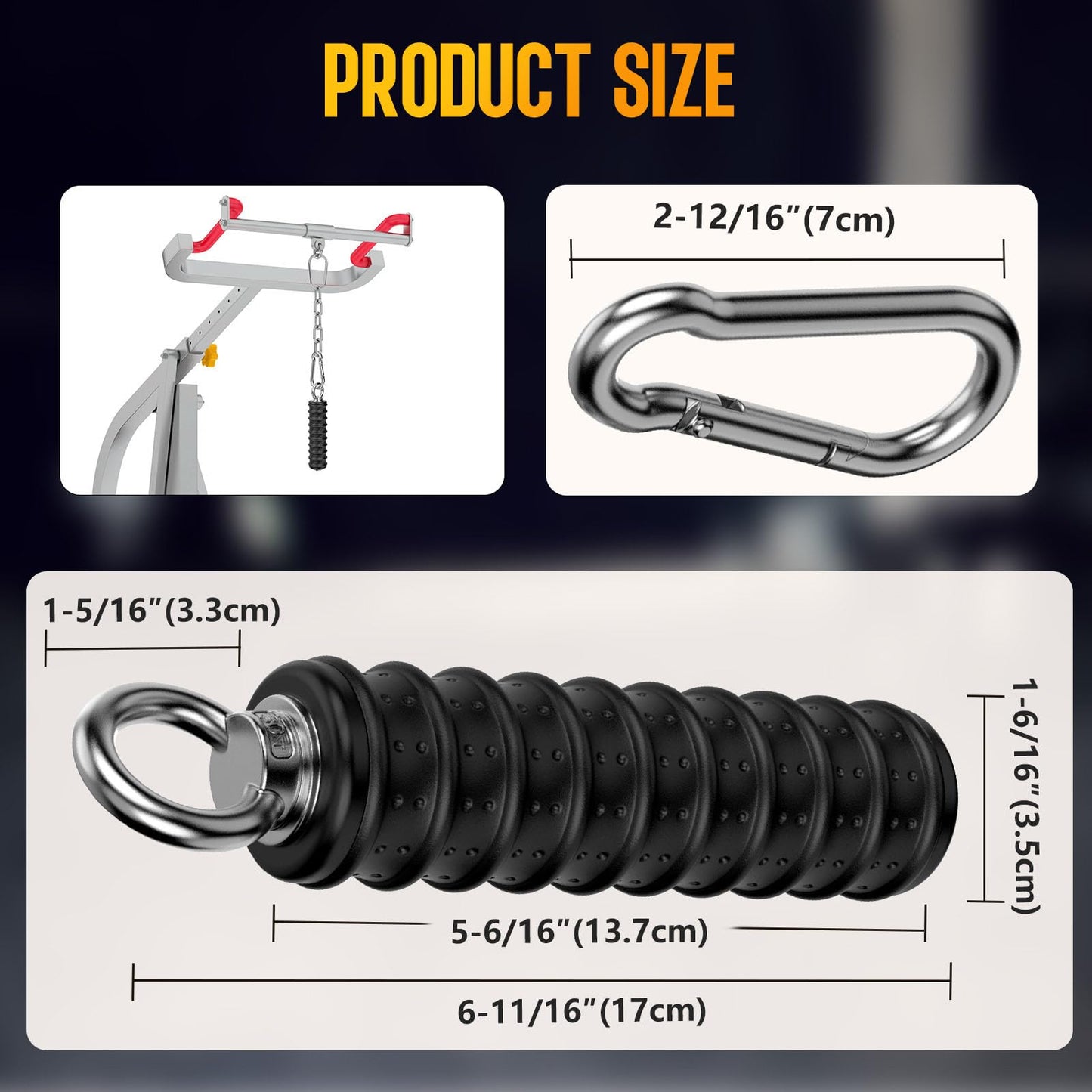 LAT Pull Down Bar Attachment for Tricep Rope Cable Machine, Ergonomic Cable Attachment Handle with Rubber, Gym Cable Accessories for Muscle Building, Strength Training (Single Handle - 1Pc)
