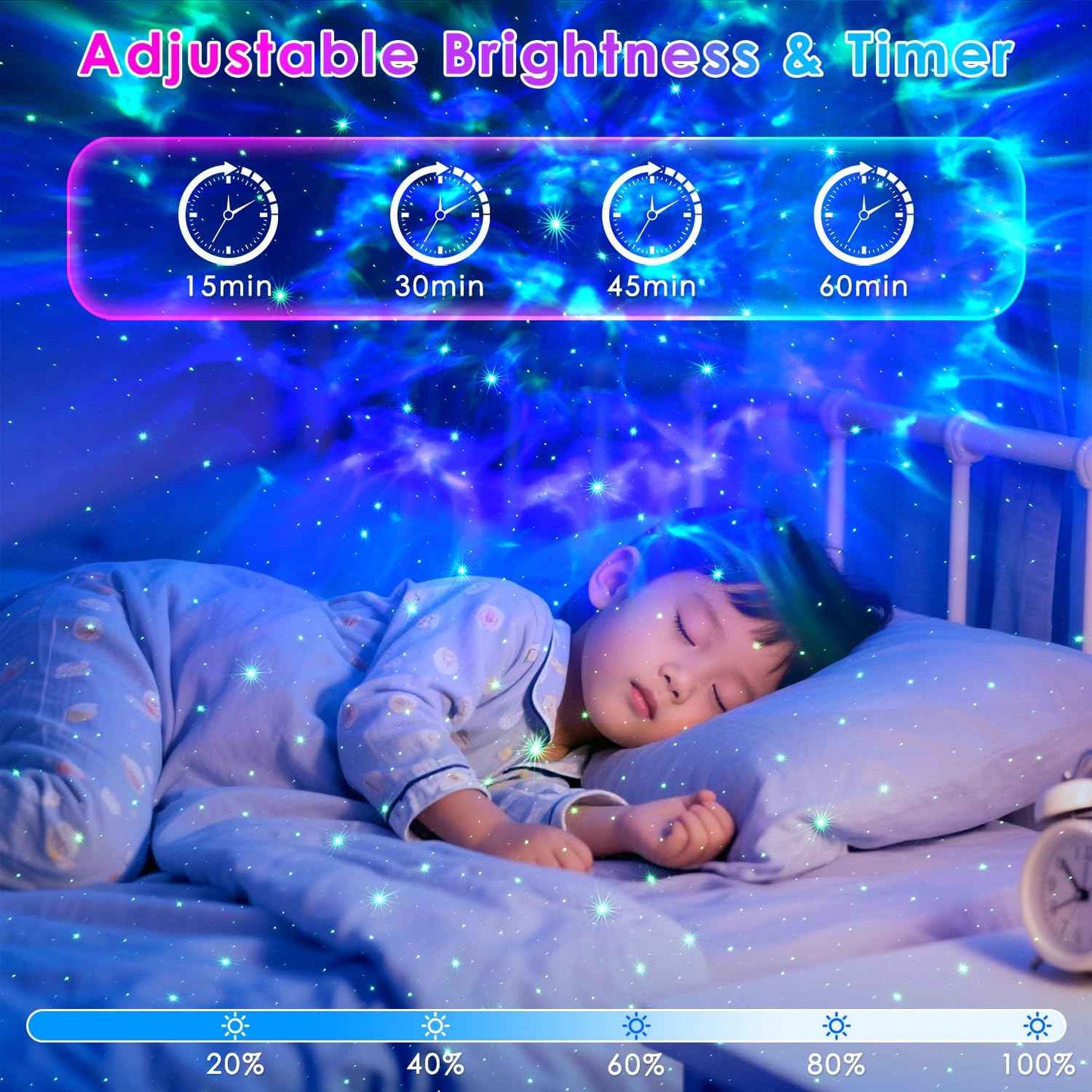 Galaxy Projector, Star Projector Galaxy Light, Night Light with Timer and Remote, for Bedroom, Home Decor, Christmas, Birthday