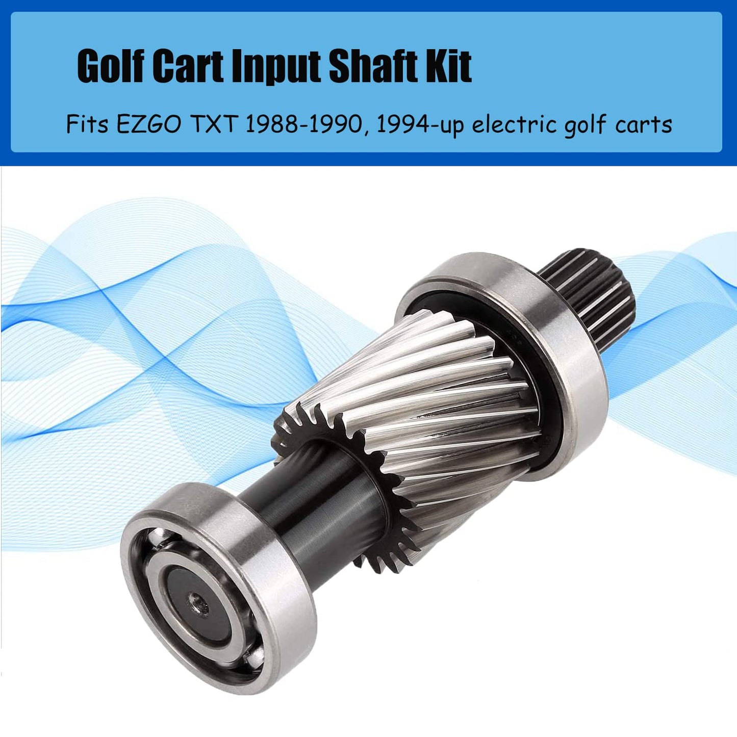 10L0L Input Shaft Kit for EZGO TXT & Medalist 1994-up, Marathon 1988-1994 Electric Golf Cart, 21 Tooth Spline Gear 1.5" Diameter, Replaces OEM 26926-G01 28095-G01 612556