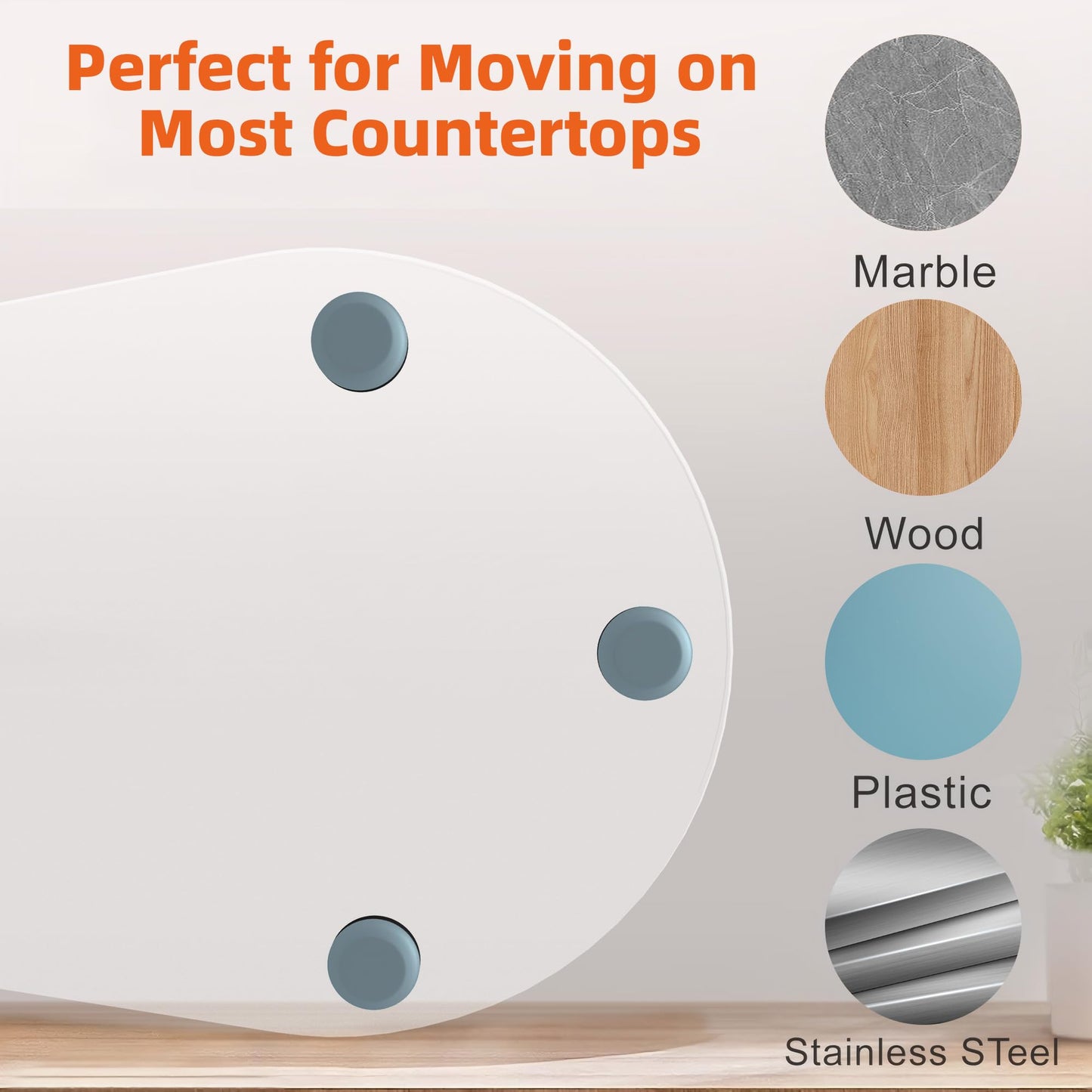 Mixer Slider Mat for KitchenAid 4.5 QT Tilt Head Stand Mixer, Sliding Tray Slider Pad for Kitchen Aid 4.5 Qt Stand Mixers Accessories, Clear