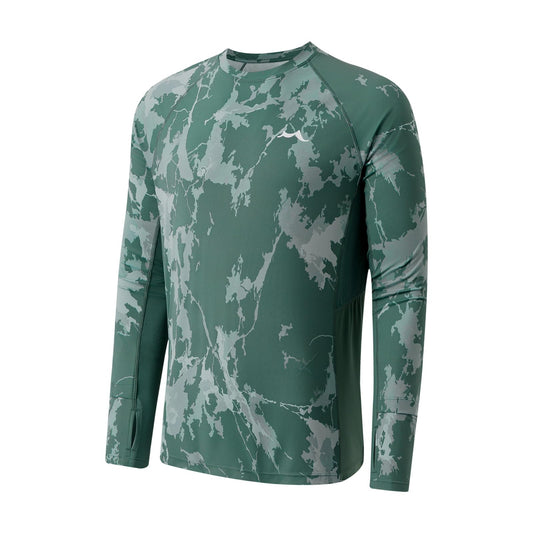 maamgic Mens Swim Shirts UPF 50 Stylish Long Sleeve Rash Guard Breathable
