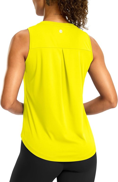 G Gradual Workout Tank Top - Women's Sleeveless Athletic Yoga Shirt | Quick-Dry High Neck for Running & Tennis