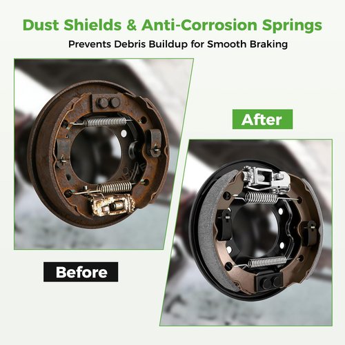 10L0L Brake Assembly for Club Car, Complete Left & Right Rear Brakes Compatible with Club Car DS/Precedent 1995-Up & Tempo 2018-Up, Golf Cart Brake Cluster Kit, Replaces OEM 101823301 103380202