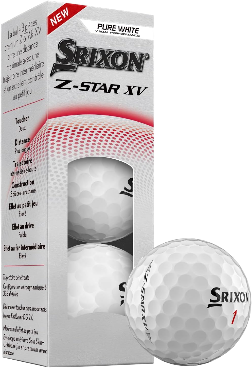 Srixon Z-Star XV Golf Balls - Premium Performance for Maximum Distance & Control | 12 Pack