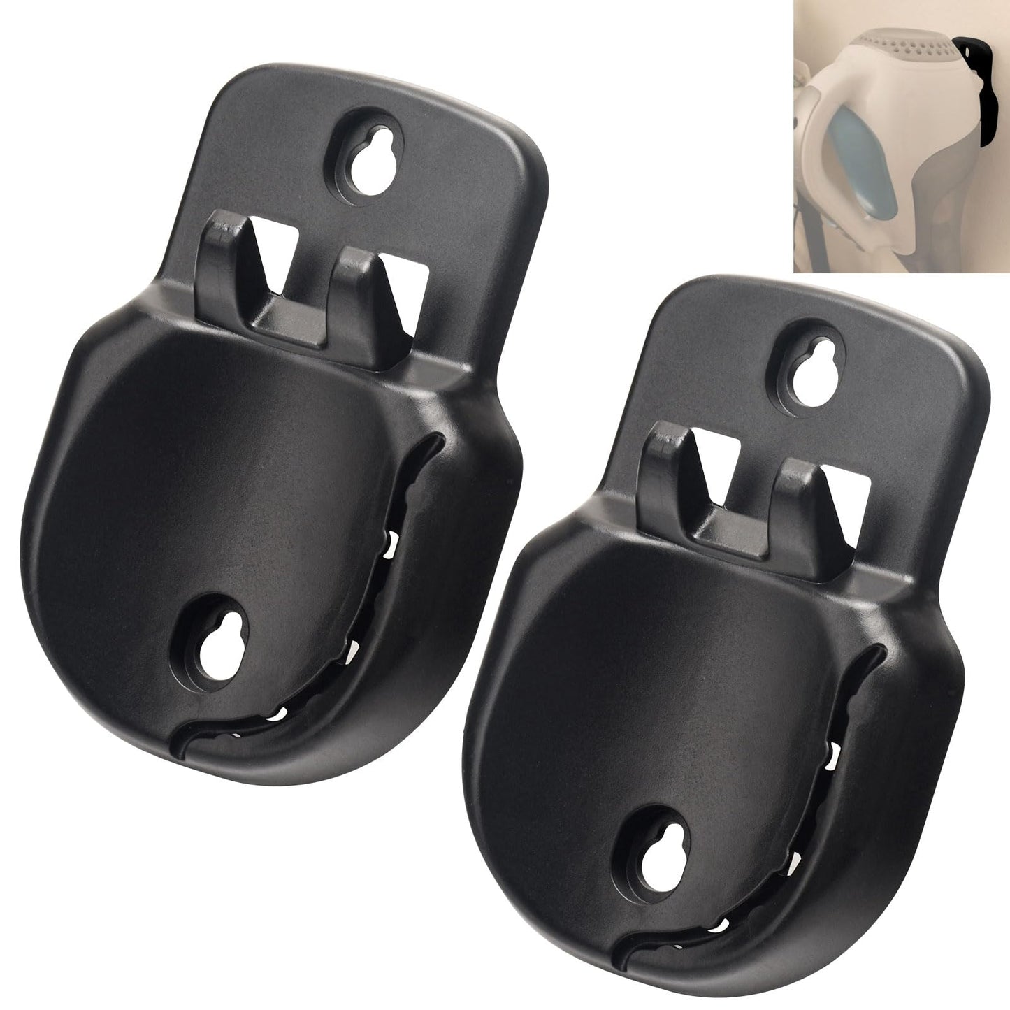 2 Pack 90606947-01 Vacuum Wall Base | Replacement Wall Mount Compatible with Black & Decker BDH2010LP, HHVI325JR, HHVI325JR22TG, HHVI325JR22, HHVI320JRS02