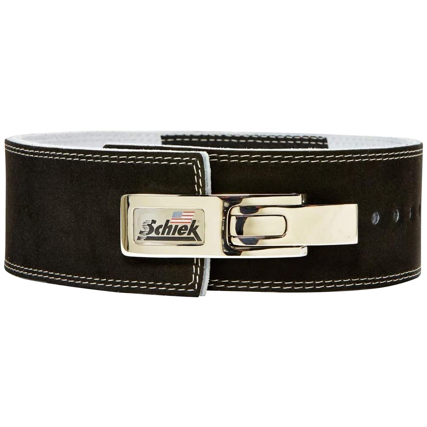Schiek Sports 7010 Lever Competition Power Weight Lifting Belt - Suede Leather Lifting Belts with Steel Lever Metal Buckle