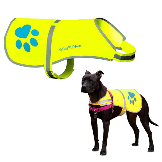 Reflective Dog Vest, Hi Vis Safety Gear for Low-Light Morning & Night Walks
