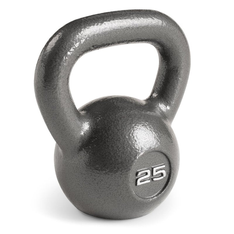 Marcy Hammertone Kettlebells, Ideal Workout WeightsFor Home Gym, Cast Iron, Black, 25lbs HKB-025