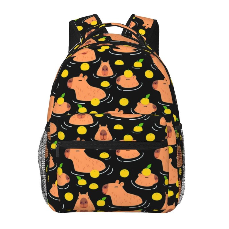 moremohome capybara backpack,capybara stuff,capybara accessories,capybara gifts,capybara supplies,cute backpack,backpack for women,backpack for men,11.4 * 7.8 * 15.7 inches,04