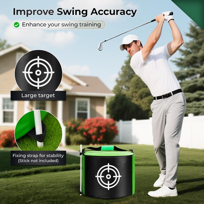 YOREPEK Golf Impact Bag for Practice, Durable Golf Hitting Bag for Swing Training with Large Printed Target, Golfs Training Aid for Men, Indoor & Outdoor Use at Home, Garage, Yard, Green